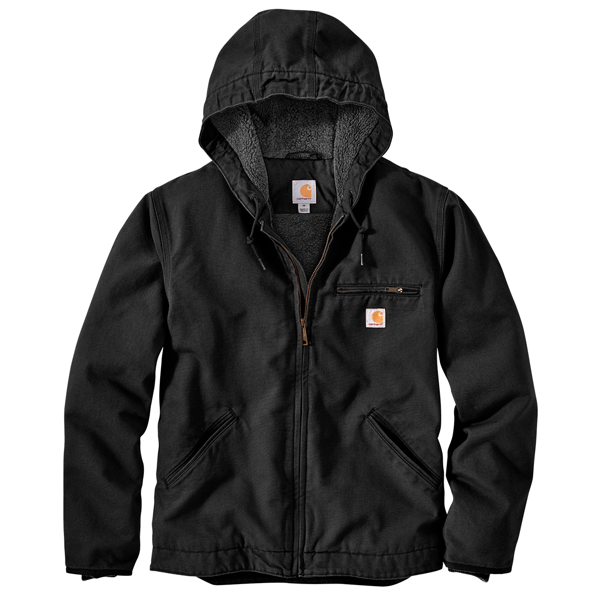 Carhartt Men's Washed Duck Sherpa-Lined Jacket