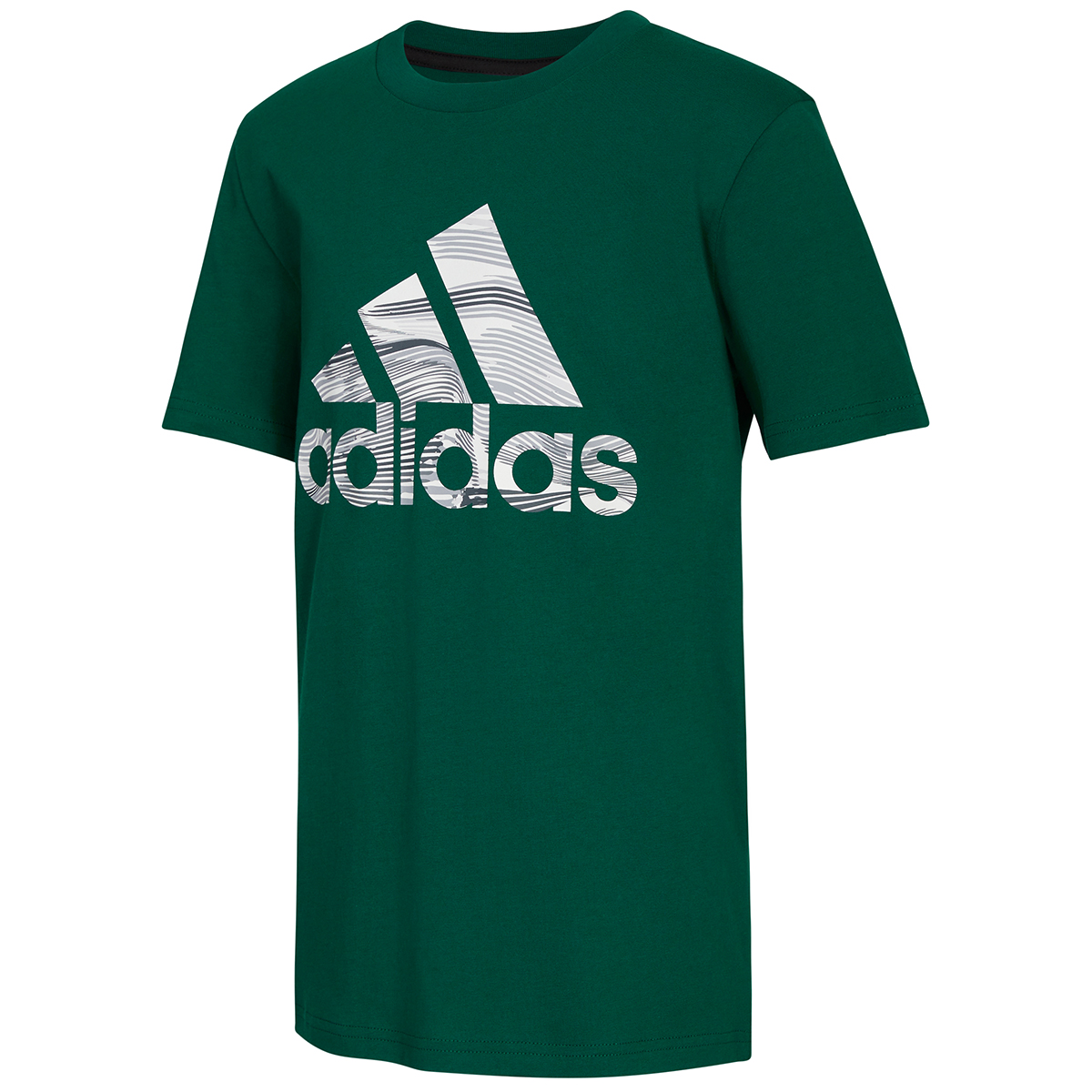 Adidas Boys' Camo Badge Of Sport Short Sleeve Tee