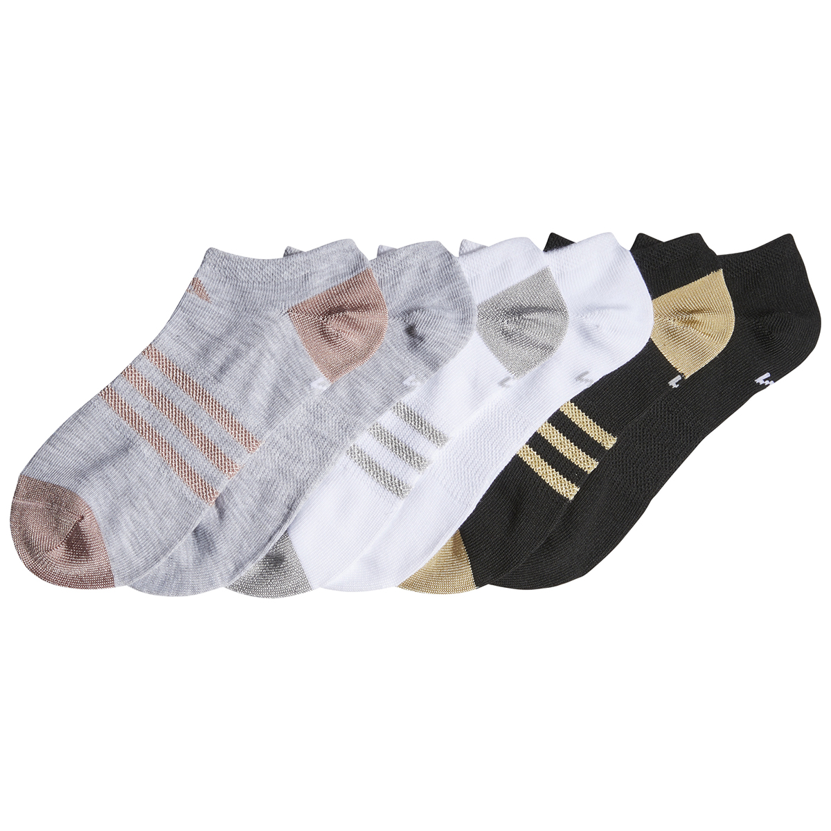 Adidas Girls' Superlite No-Show Socks, 6 Pairs