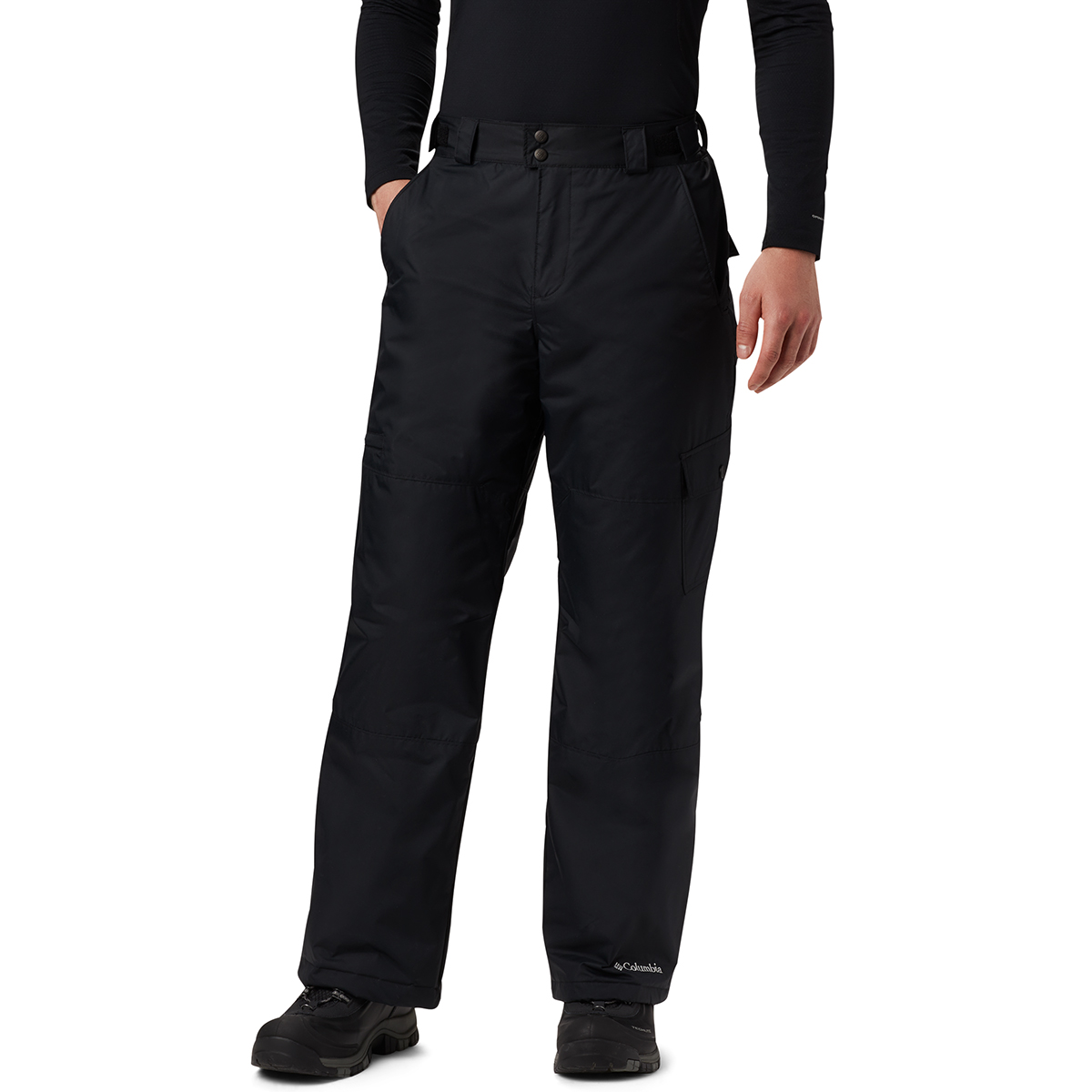 Columbia 100% Nylon Solid Black Snow Pants Size M - 75% off