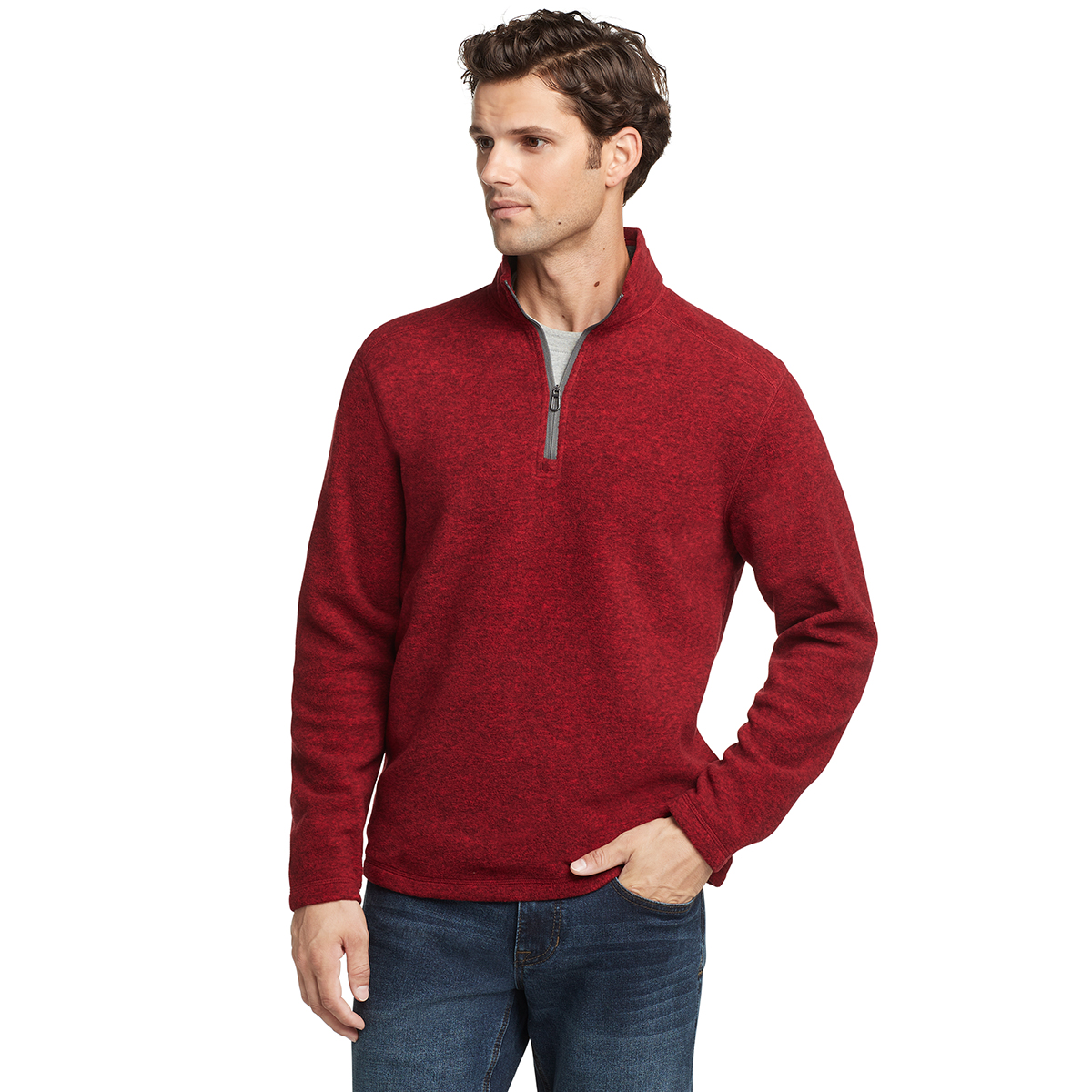 G.h. Bass Men's Arctic Fleece Quarter-Zip Top