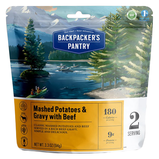 Backpacker's Pantry Mashed Potatoes W/ Gravy/beef Dehydrated Entree