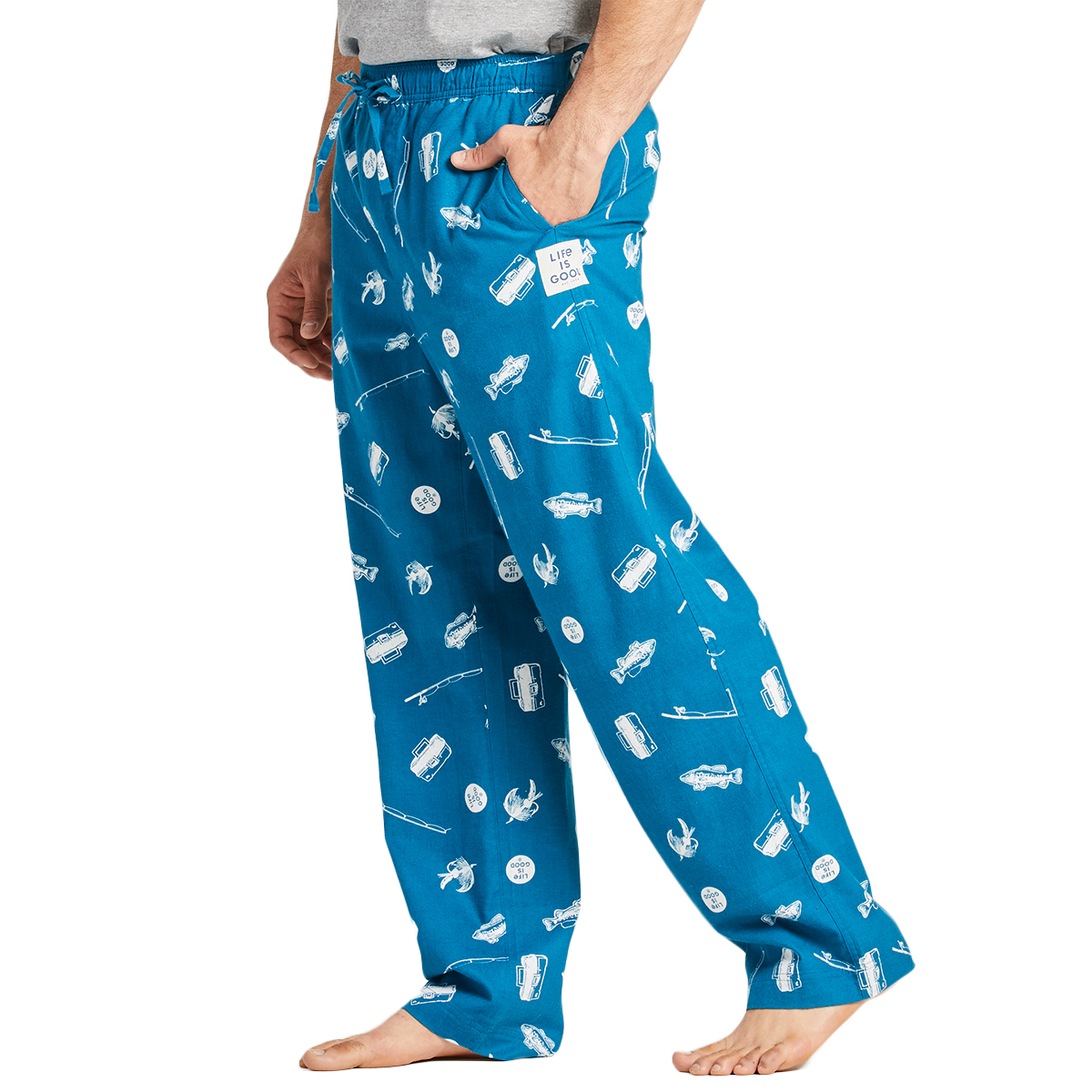 Life Is Good Men's Fishing Icon Classic Sleep Pants