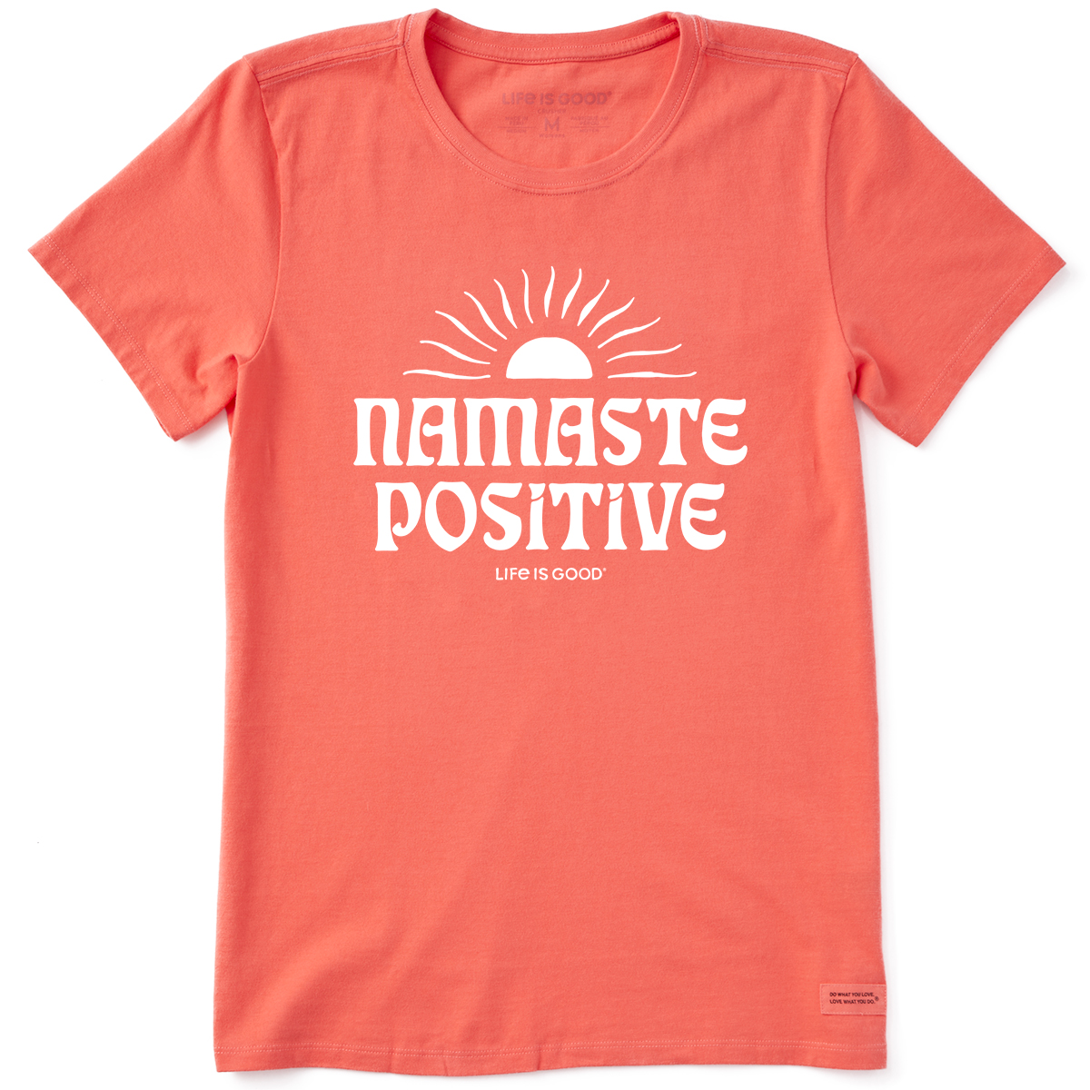 Life Is Good Women's Namaste Crusher Short Sleeve Graphic Tee