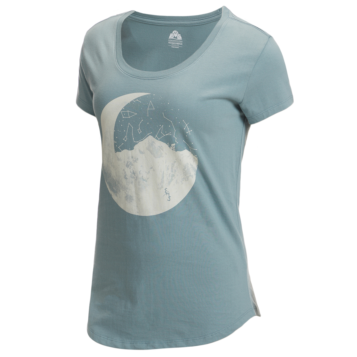 EMS Women’s Ride Moon Mountain Short-Sleeve Graphic Tee – Size XL