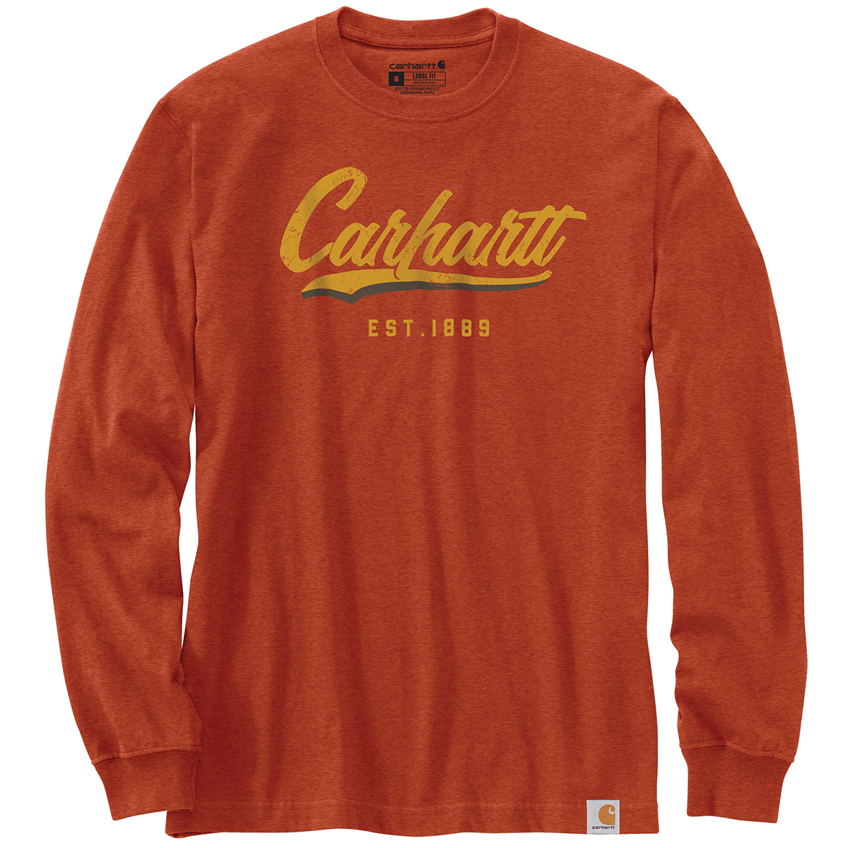 Carhartt Men's Loose Fit Heavyweight Long-Sleeve Graphic Tee