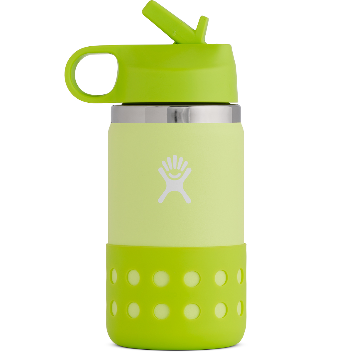 360ml Kids Water Bottle 12 oz Stainless Steel Vacuum Insulated Wide Mouth  Flask with Leakproof Spout Lid