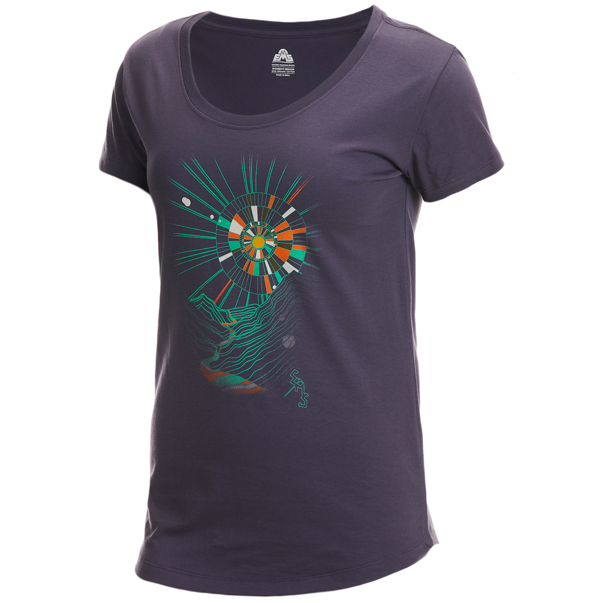 EMS Women’s Eventide Scoop Neck Short Sleeve Graphic Tee – Size S