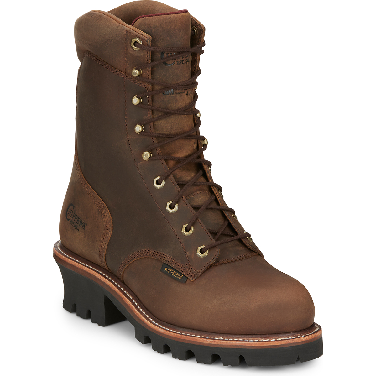 Chippewa Men’s Arador Steel Toe 9″ Work Boots, Extra Wide (Eee)