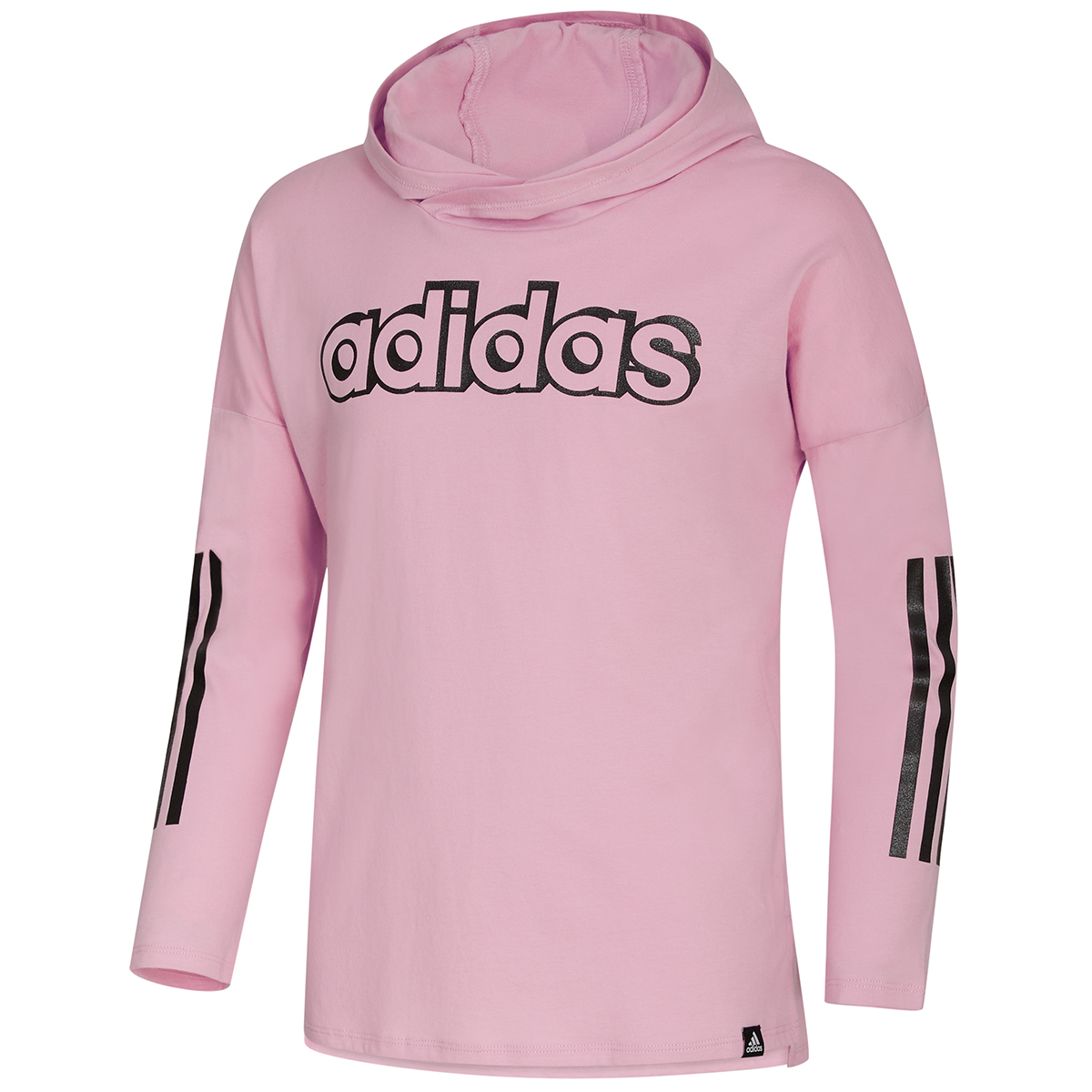 Adidas Girls' Long Sleeve Hooded Tee