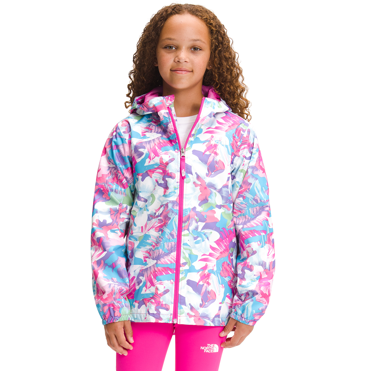 The North Face Girls Printed Zipline Rain Jacket