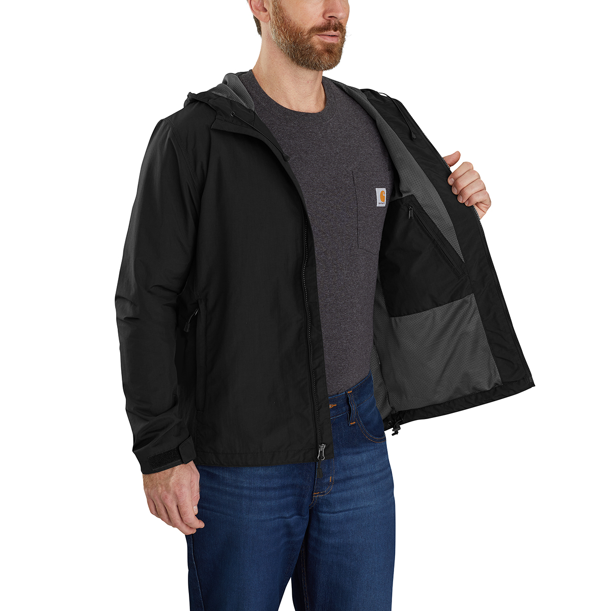Carhartt force top equator rain jacket