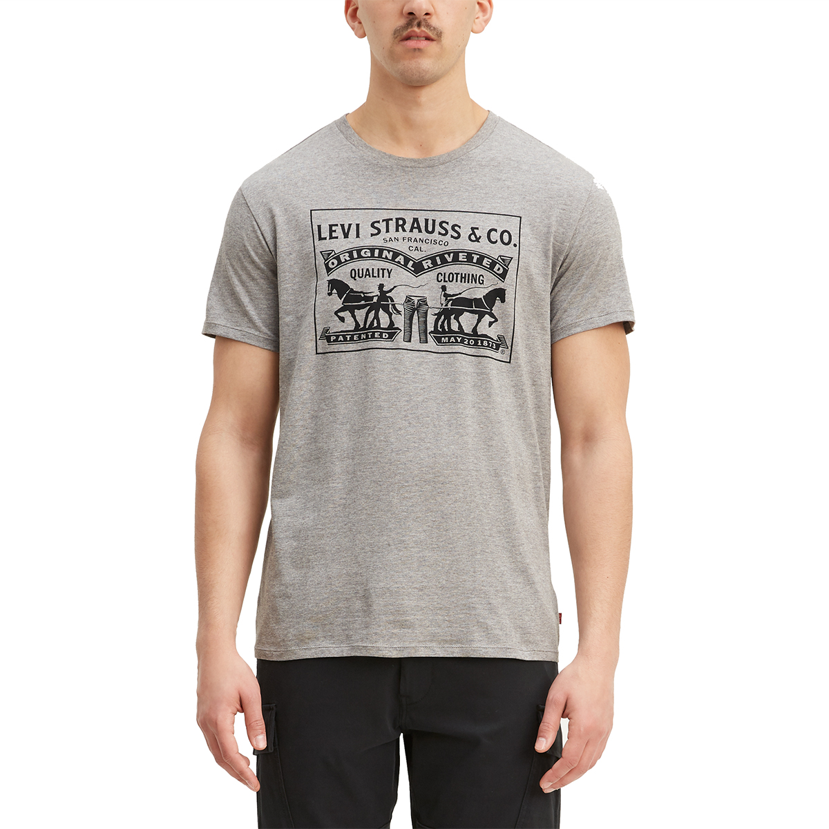 Levi's Young Men's 2-Horse Short-Sleeve Graphic Tee
