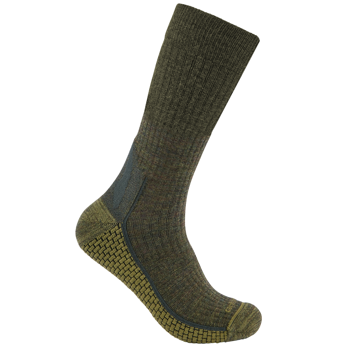 Carhartt Men's Force Grid Midweight Synthetic-Merino Wool Blend Socks