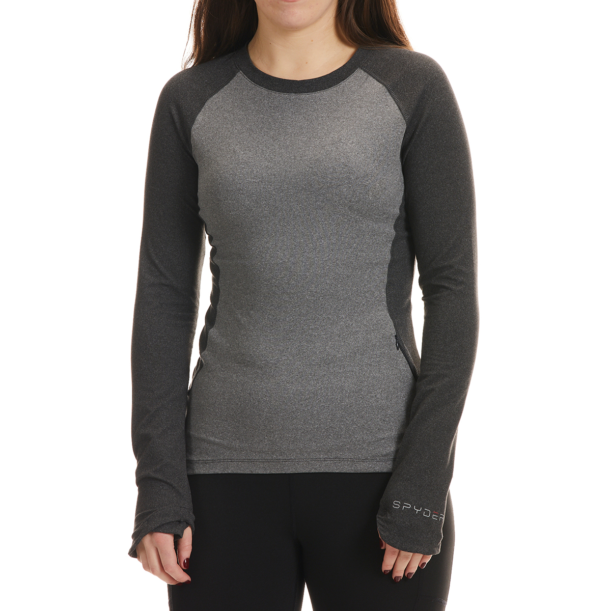 Spyder Women's Long Sleeve Crewneck Top W/ Thumbholes