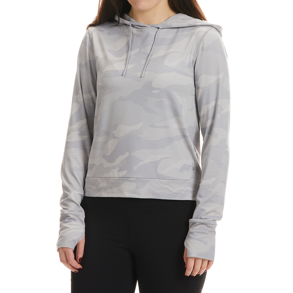 Spyder Women's Long Sleeve Pullover Hoodie W/ Thumbholes