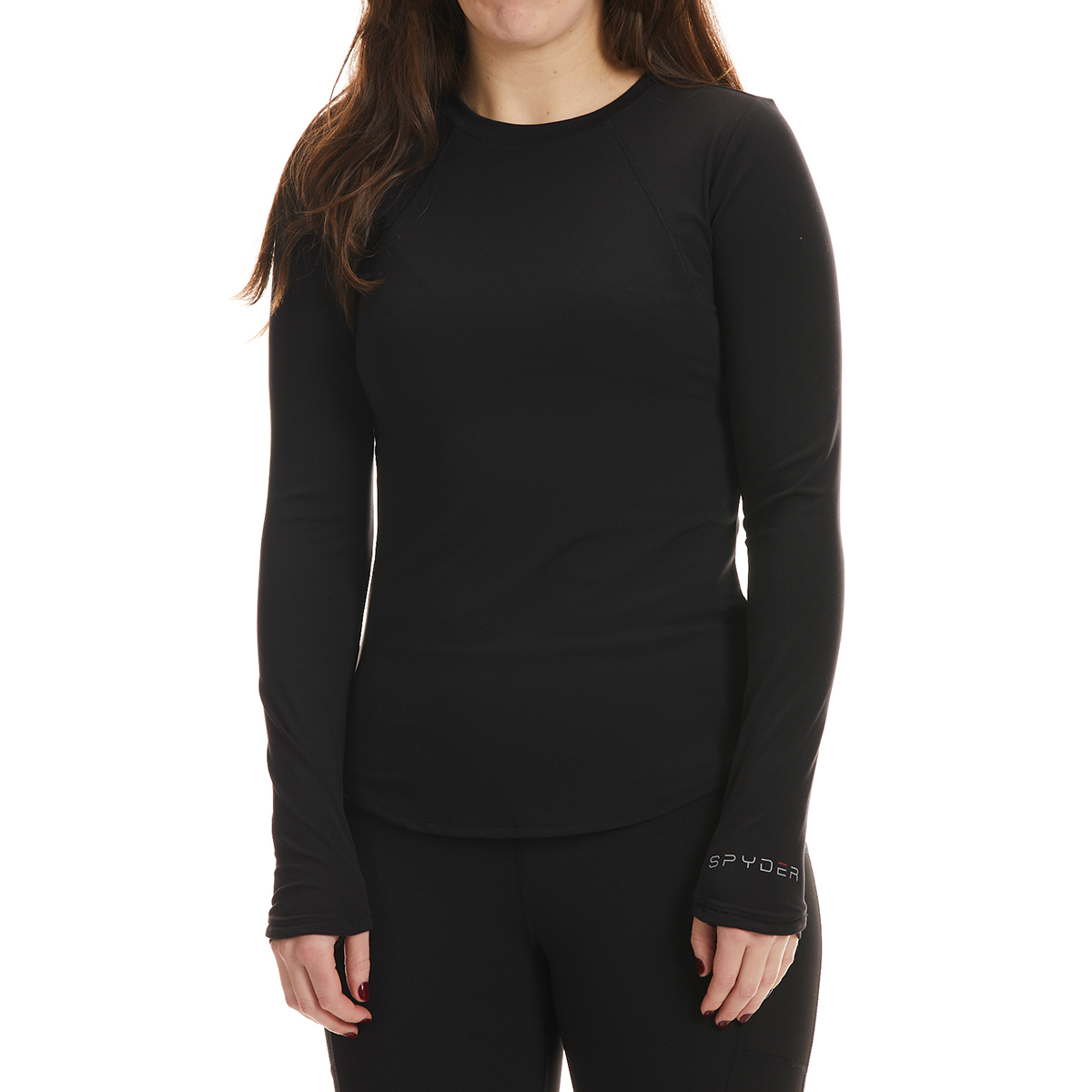 Spyder Women's Long Sleeve Crewneck Top W/ Thumbholes