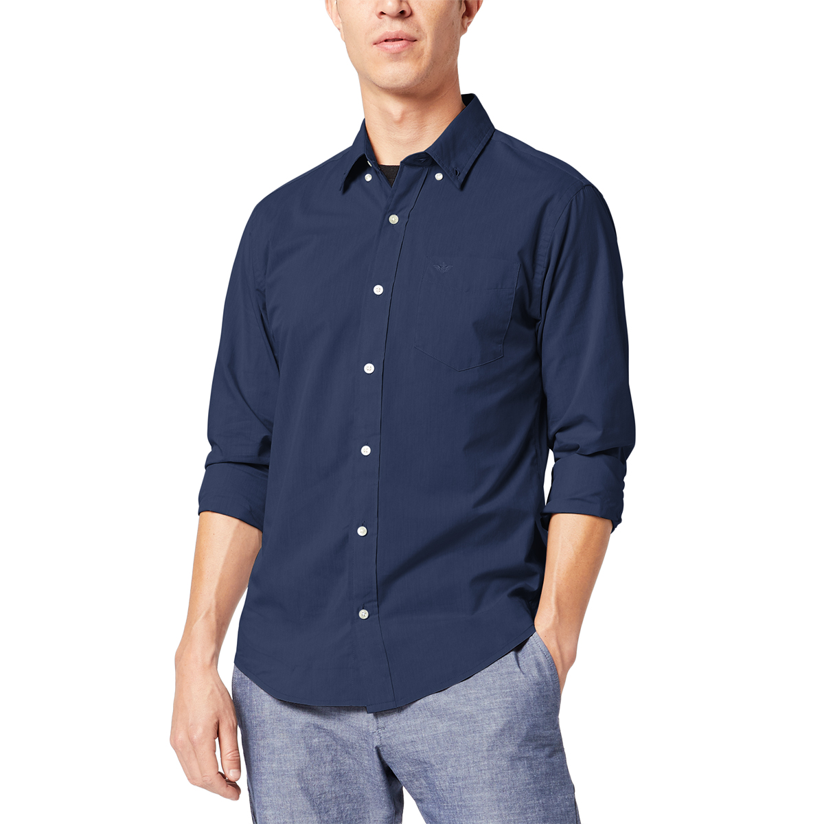 Dockers Men's Comfort Flex Button Down Long-Sleeve Shirt