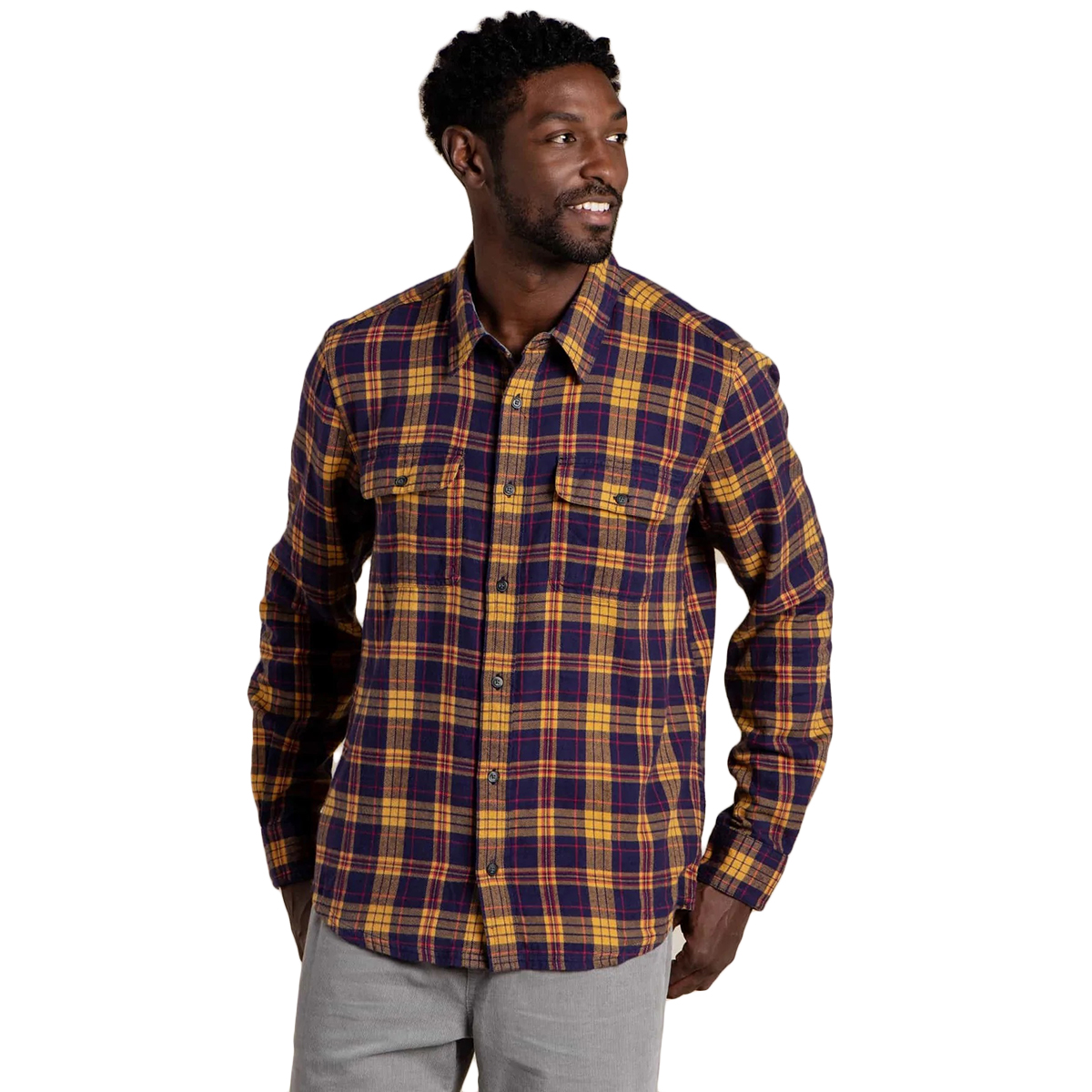 Toad & Co Men's Indigo Flannel Shirt - Size XL