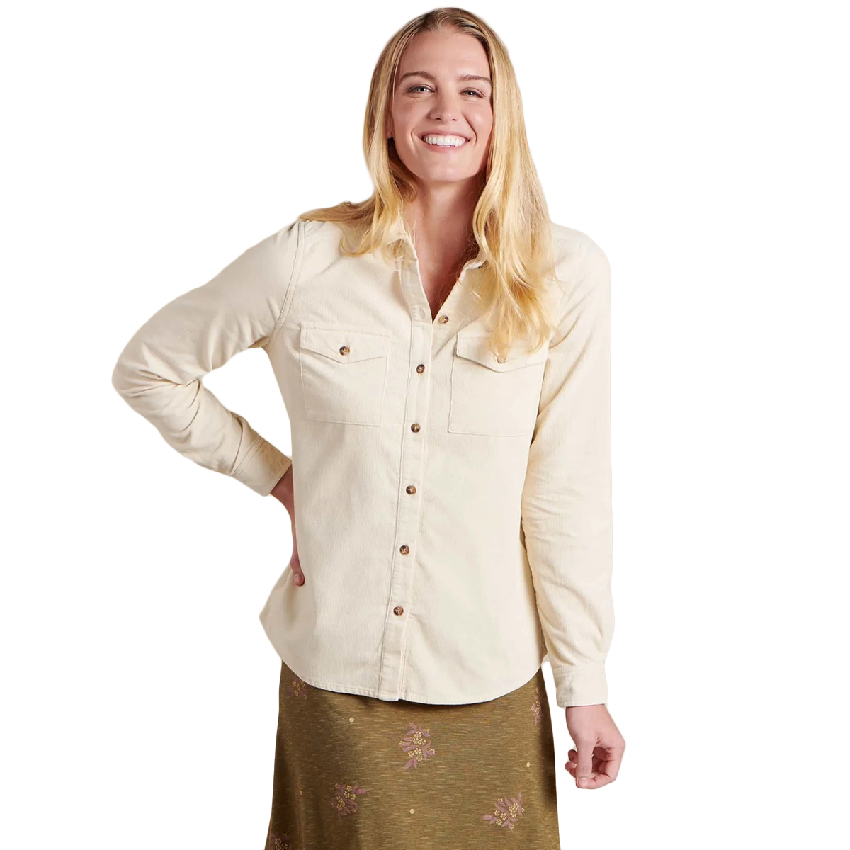 Toad & Co Women's Scouter Cord Long-Sleeve Shirt - Size L