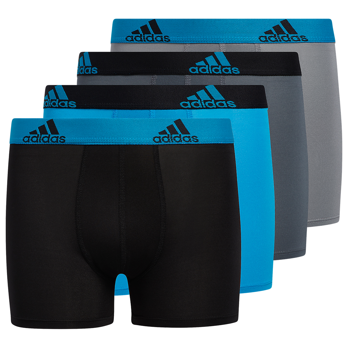 Adidas Boys' Performance Boxer Briefs, 4-Pack