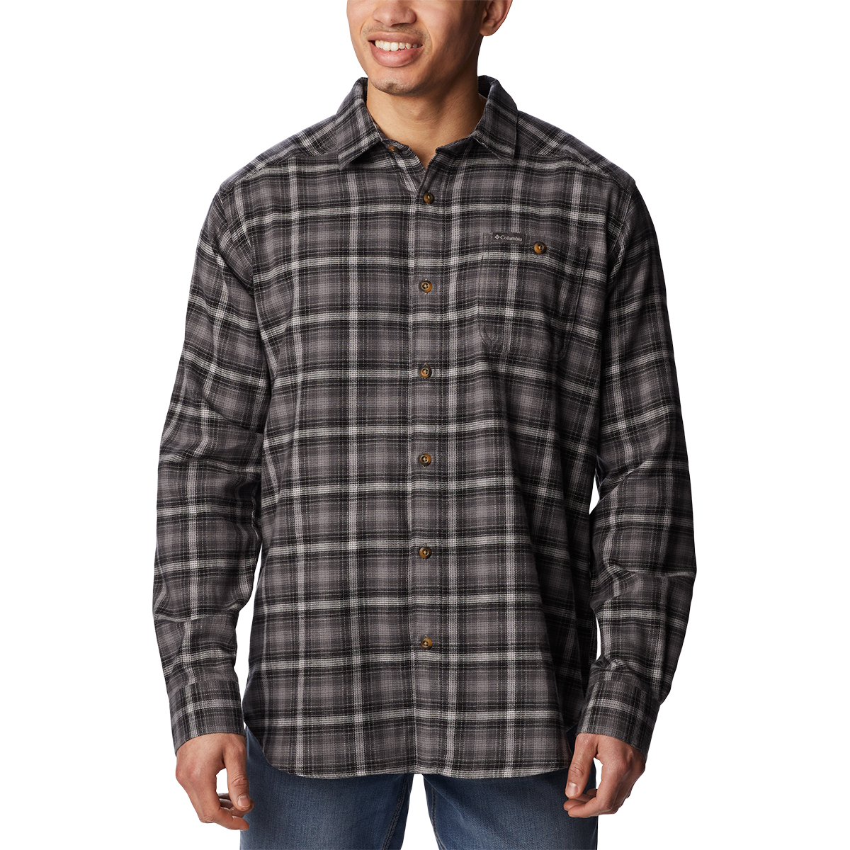 Columbia Men's Cornell Woods Flannel Long-Sleeve Shirt - Size L