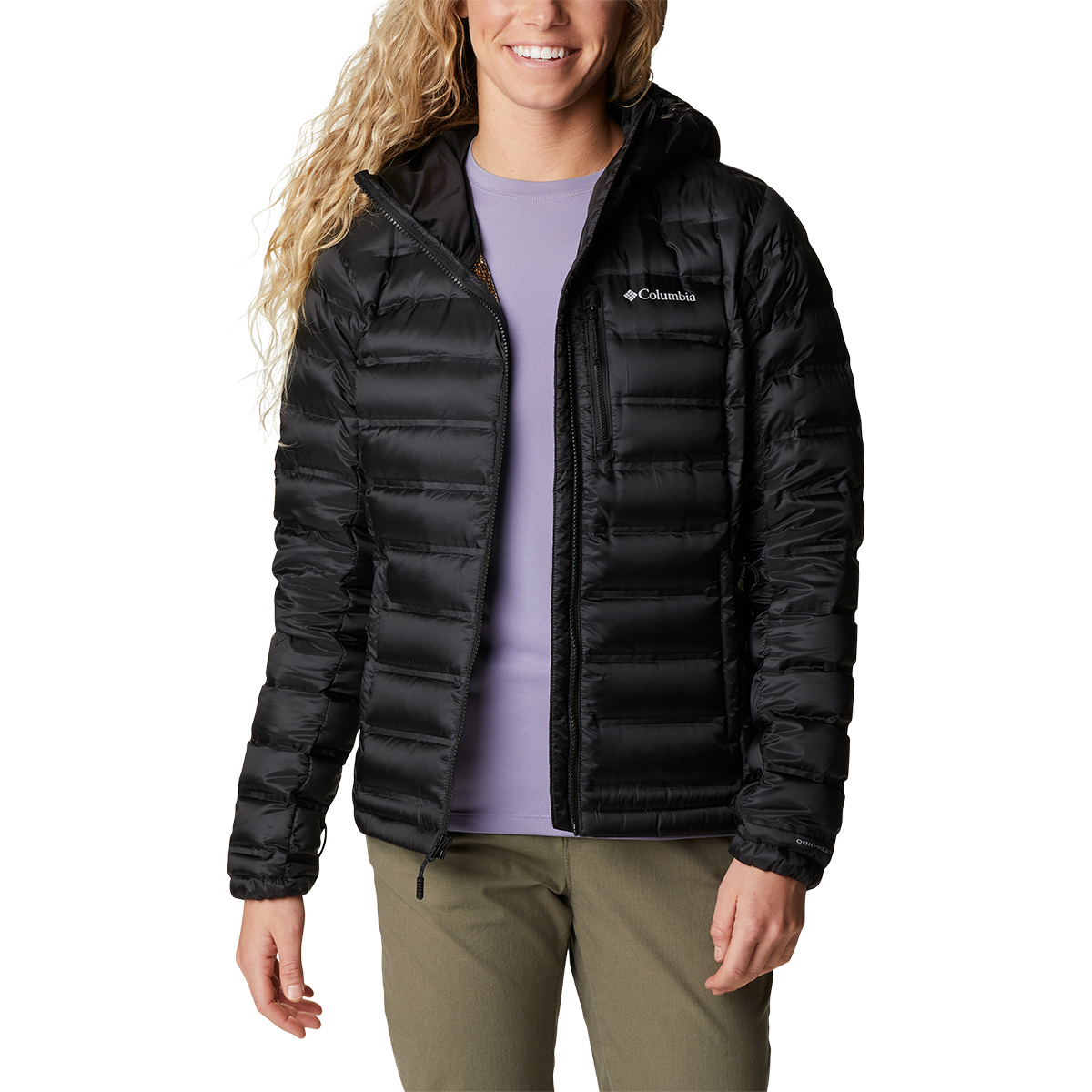 COLUMBIA LAKE 22 DOWN LONG JACKET W-BLACK