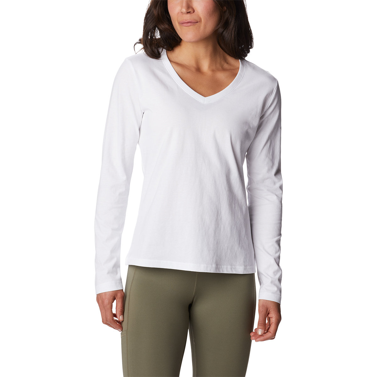 UPF 50 Morada Everyday Long Sleeve Deep V-Neck T-Shirt In, 54% OFF