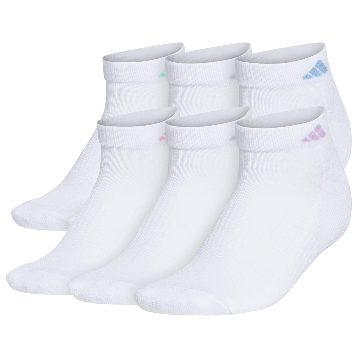 Adidas Women’s Athletic Cushioned Low Cut Socks, 6-Pack