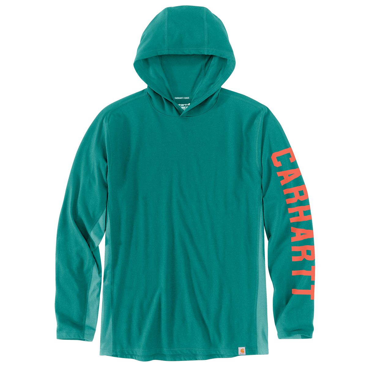 Carhartt Men’s Force Relaxed Fit Midweight Long-Sleeve Hooded Tee