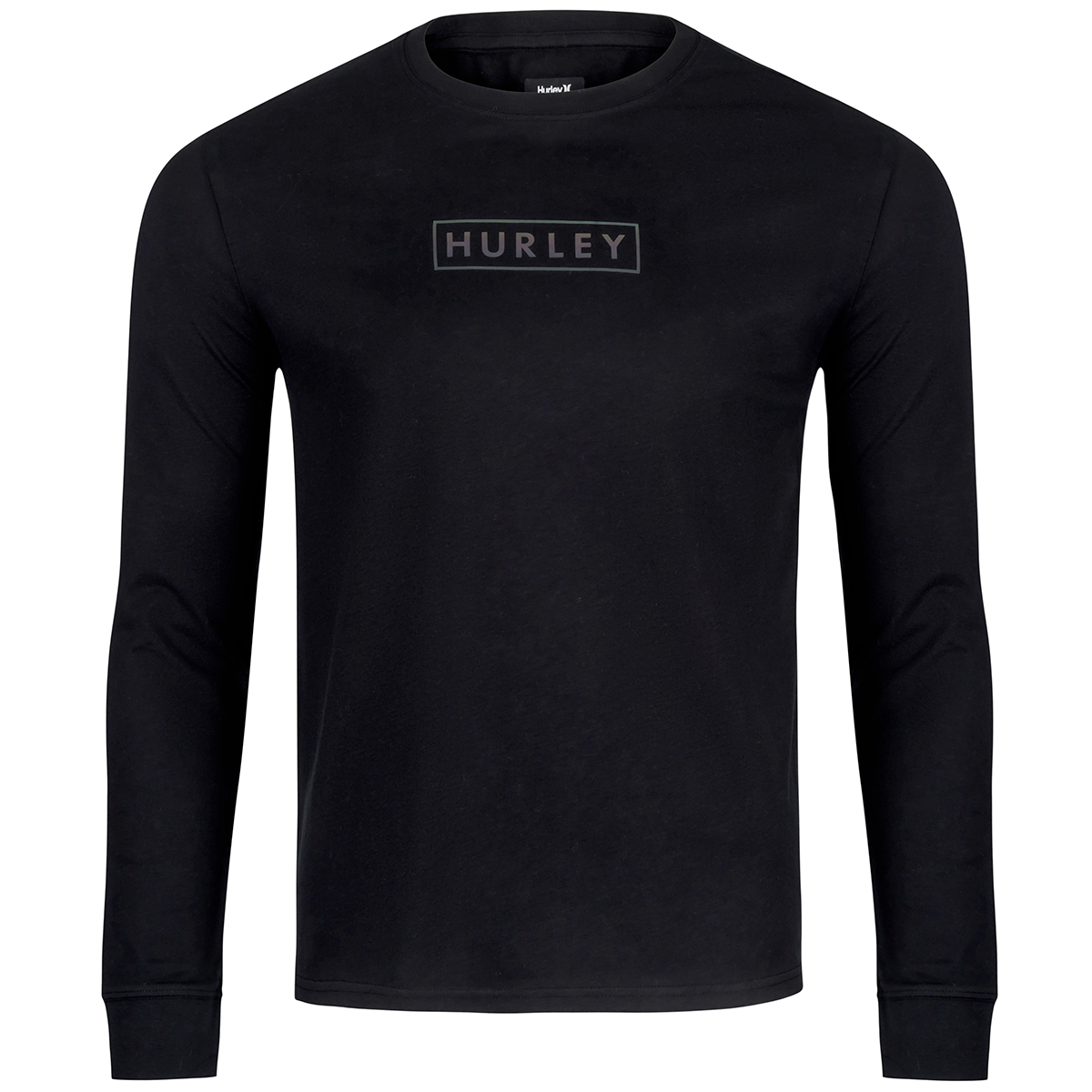 Hurley Young Men's Boxed Logo Long-Sleeve Tee