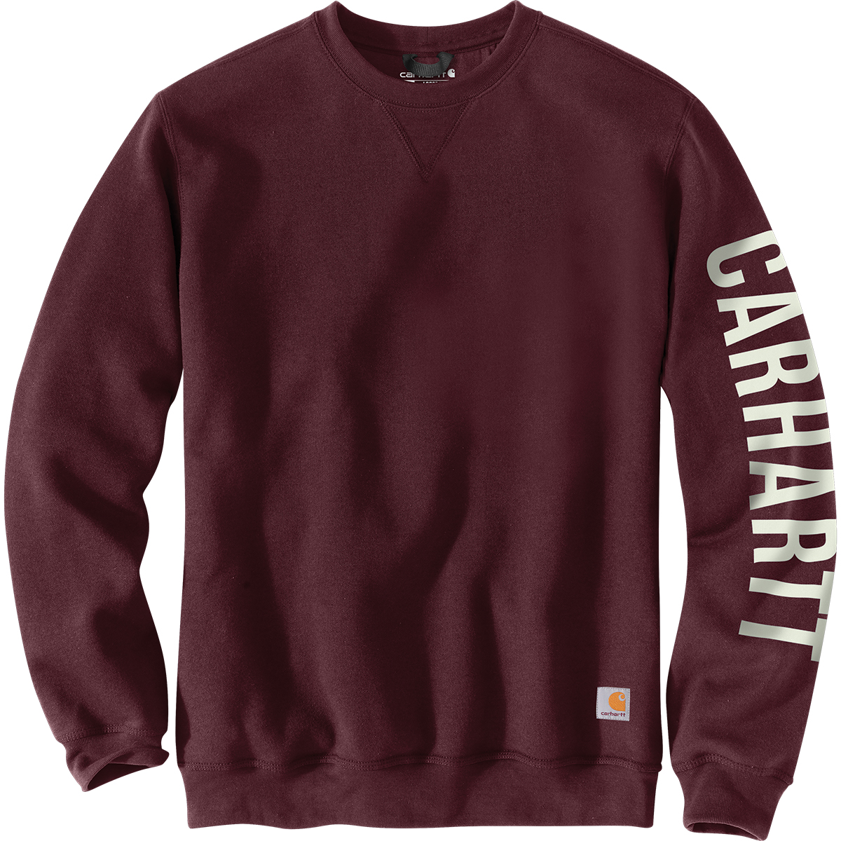 Carhartt Men’s Loose Fit Crewneck Logo Sleeve Graphic Sweatshirt