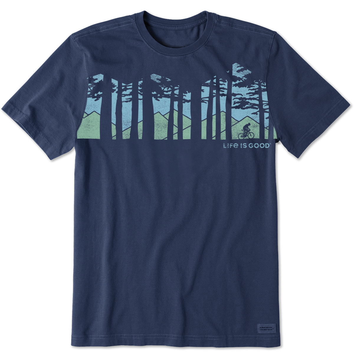 Life Is Good Men's Ride In The Woods Crusher Lite Short-Sleeve Tee