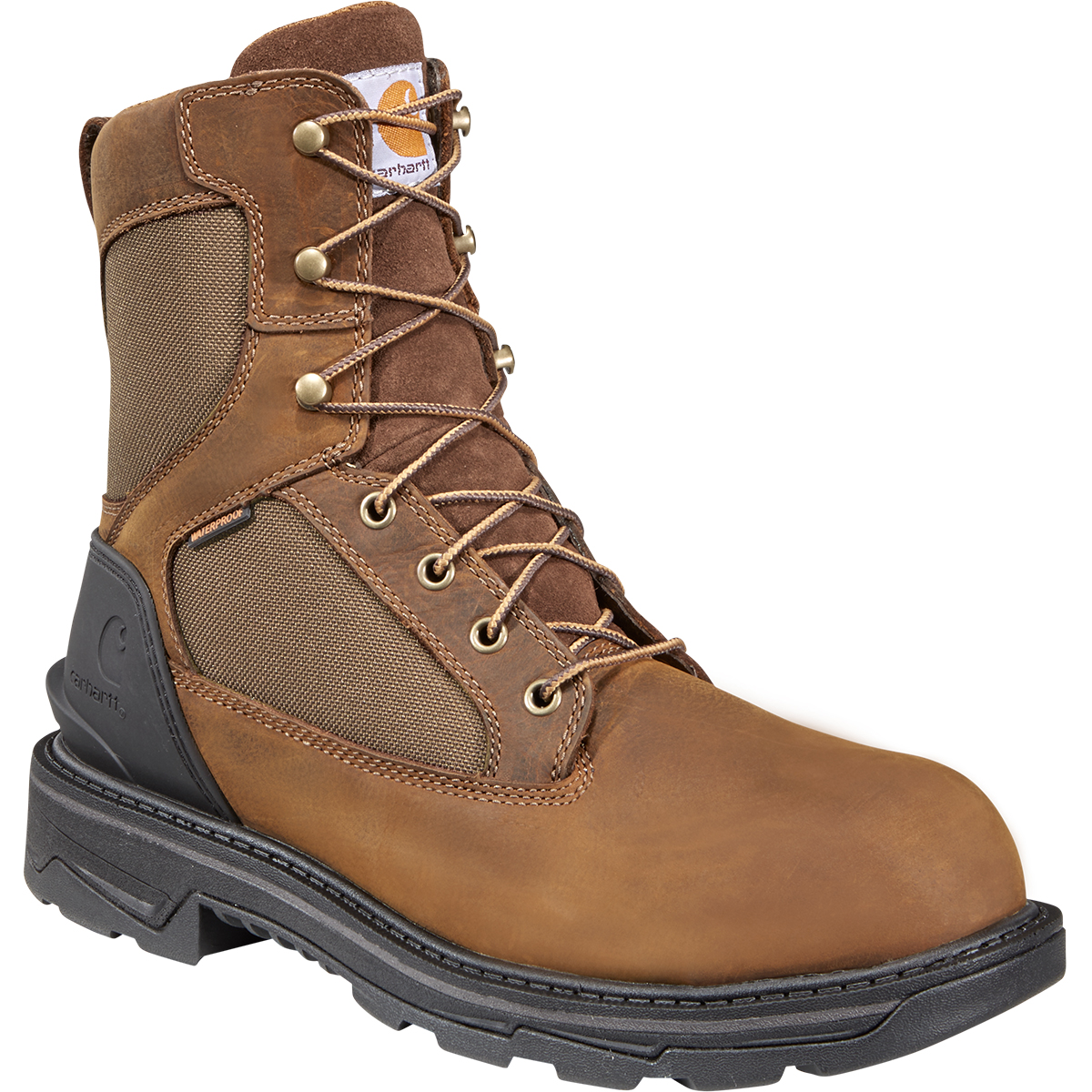 Carhartt Men's Ironwood Waterproof 8" Alloy Toe Work Boots, Wide