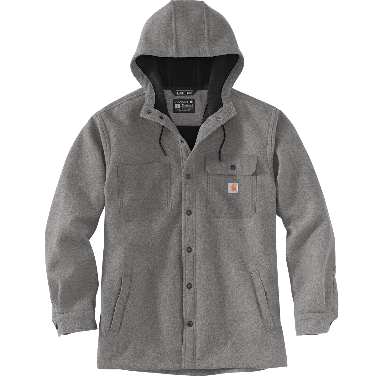 Carhartt Men's Rain Defender Relaxed Fit Heavyweight Hooded Shirt Jacket