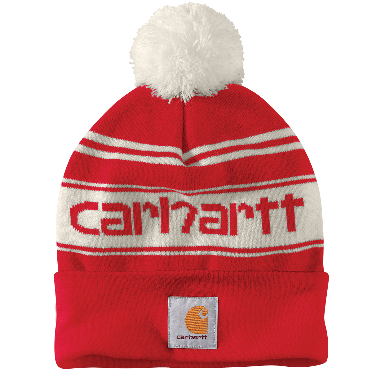 Carhartt Men's Knit Pop Pom Cuffed Beanie