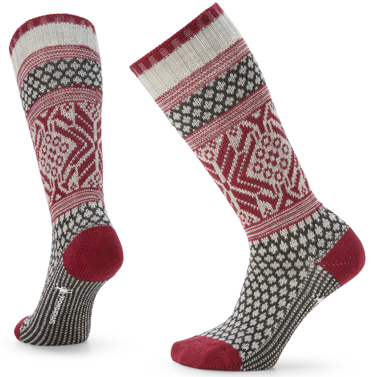 Smartwool Women's Everyday Popcorn Snowflake Pattern Crew Socks