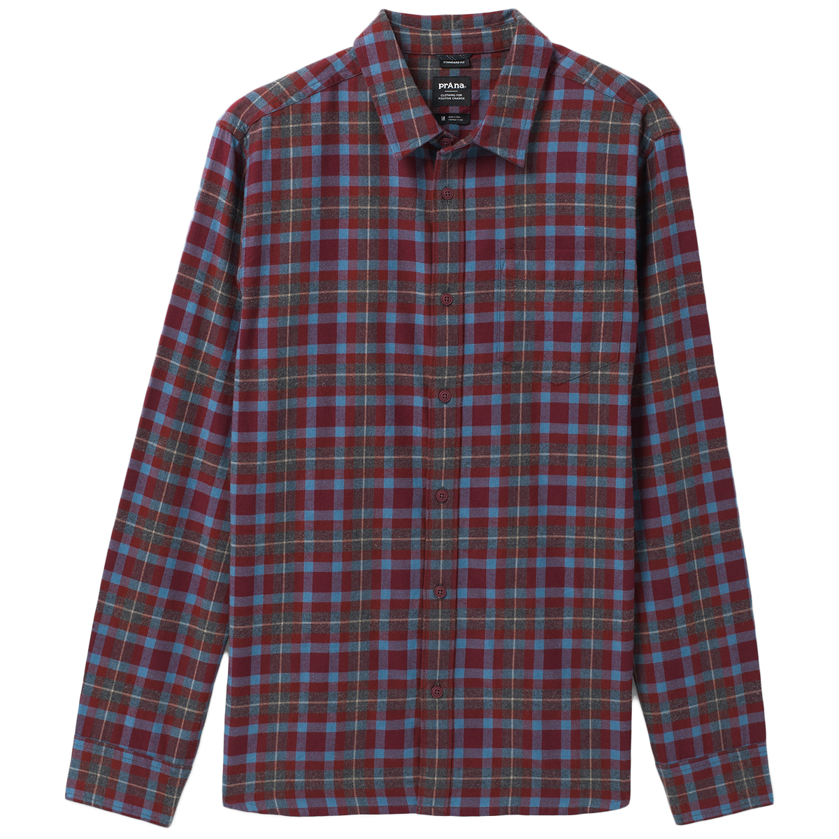 Prana Men's Los Feliz Flannel Shirt - Size XL