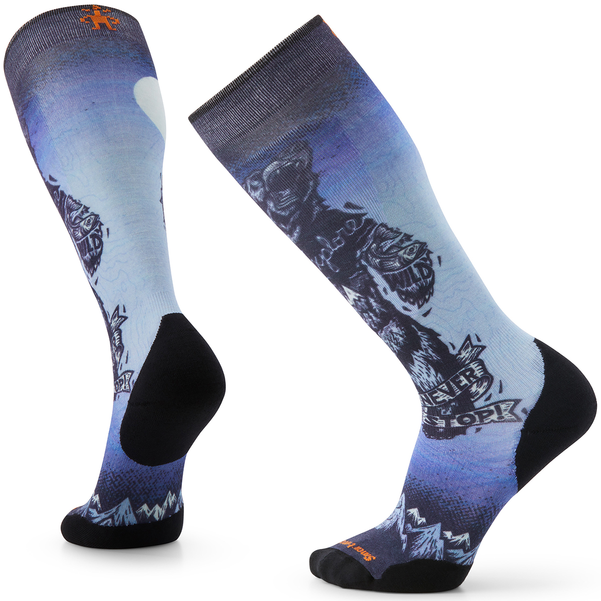 Smartwool Men's Ski Targeted Cushion Always Explore Print Over The Calf Socks