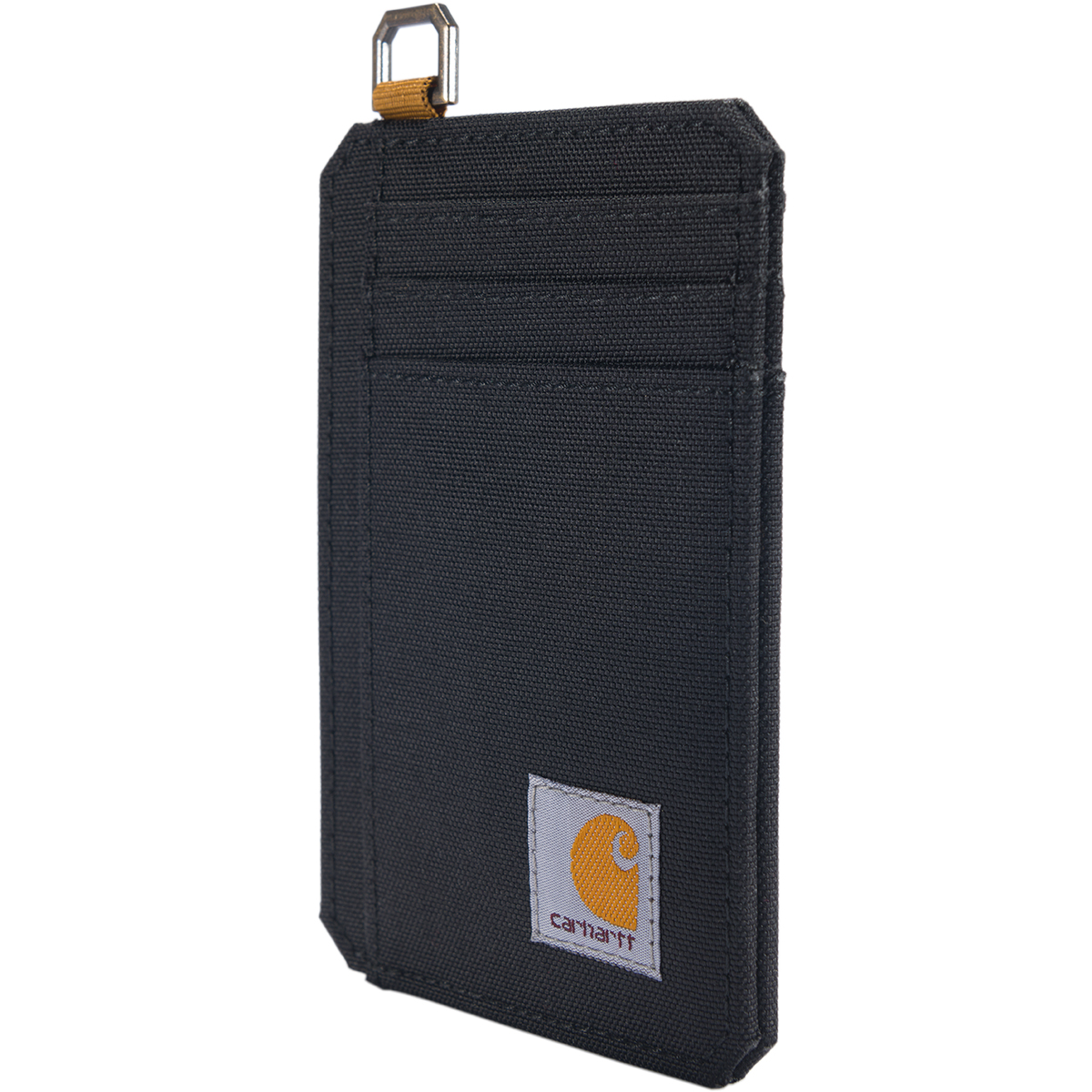 Carhartt Men's Nylon Duck Crossbody Wallet, Black