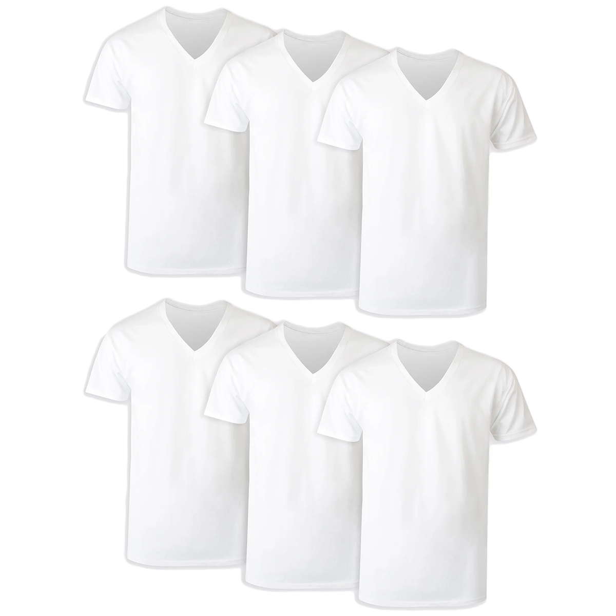 Hanes Men's Freshiq Comfortsoft V-Neck Undershirts, 6-Pack Xxl