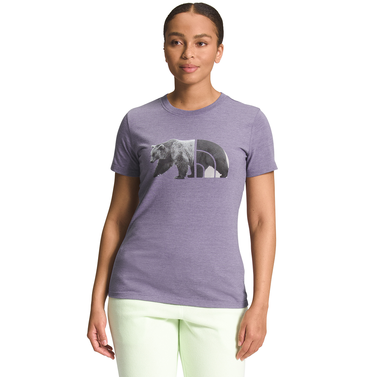 The North Face Women's Bear Tri-Blend Short-Sleeve Graphic Tee - Size L