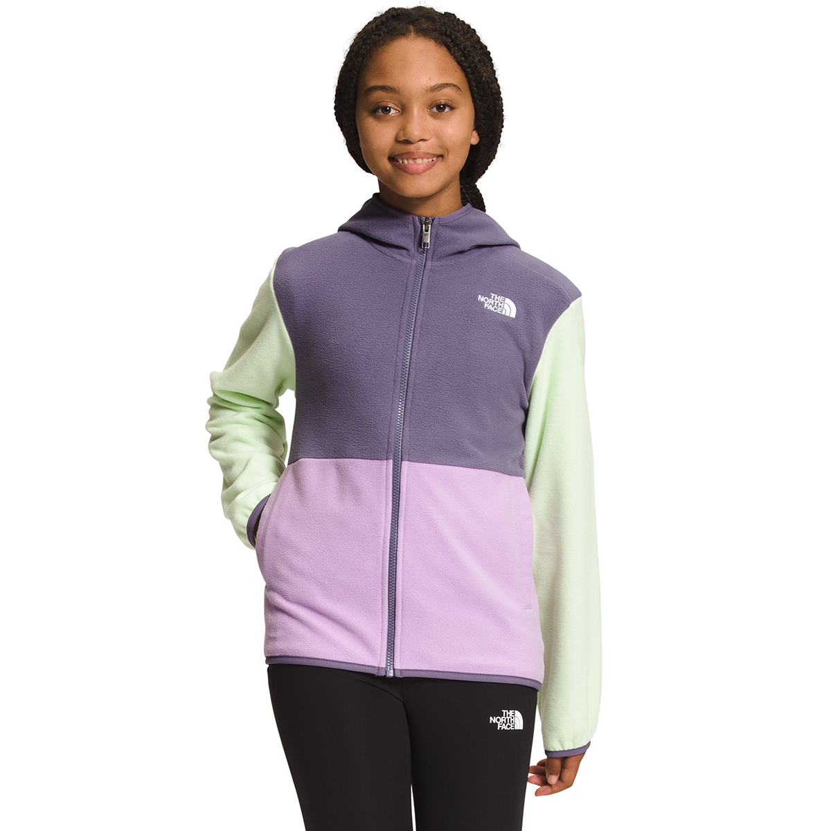 The North Face Kids Glacier Full-Zip Hooded Jacket - Size XL