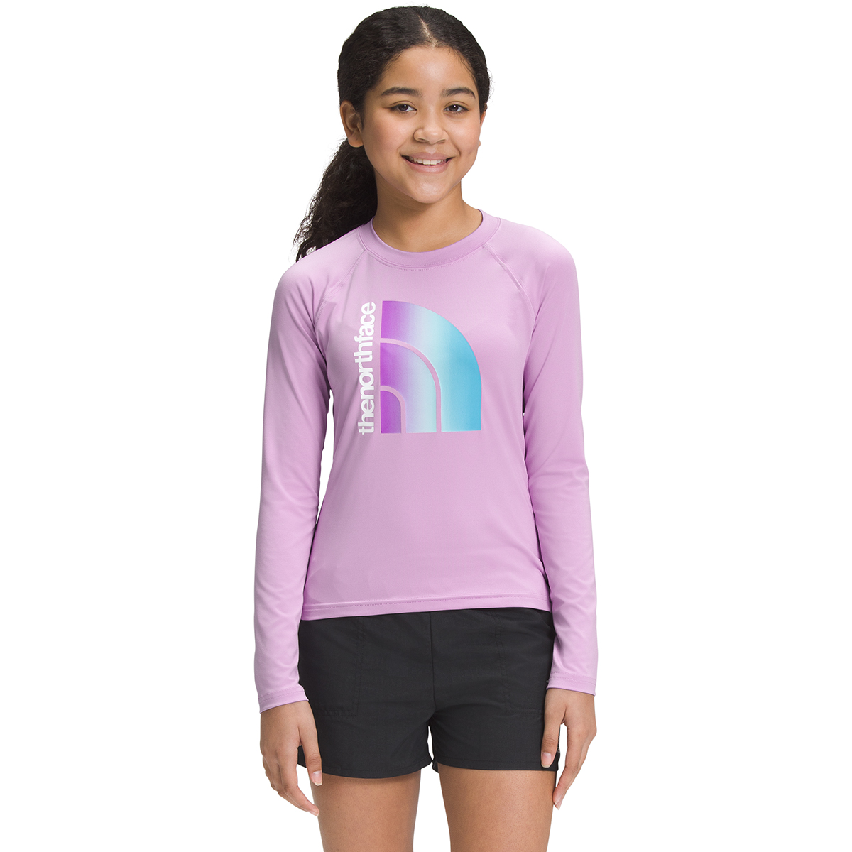 The North Face Girls Amphibious Long-Sleeve Sun Tee - Size XL