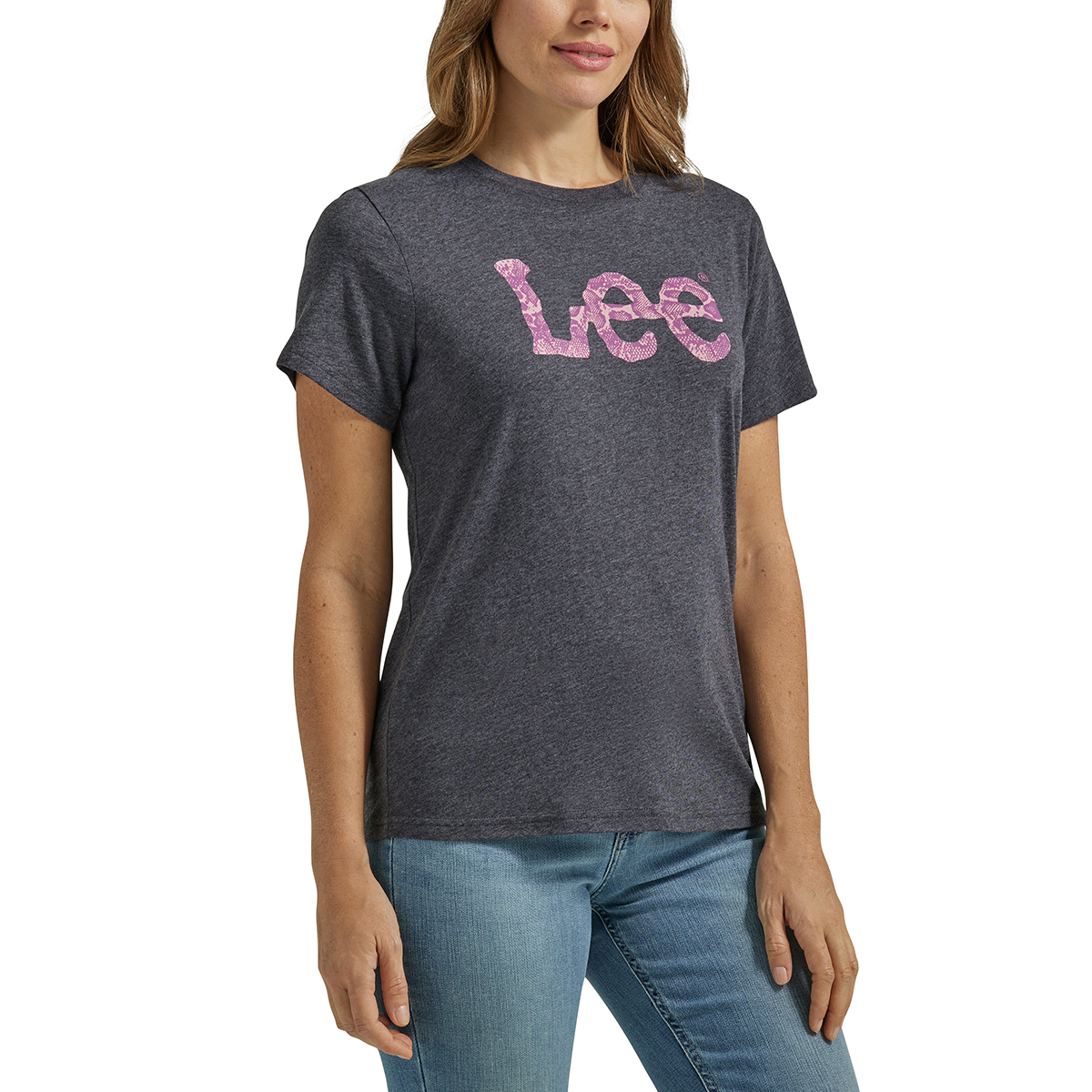 LEE Women's Snakeskin Twitch Short-Sleeve Graphic Tee
