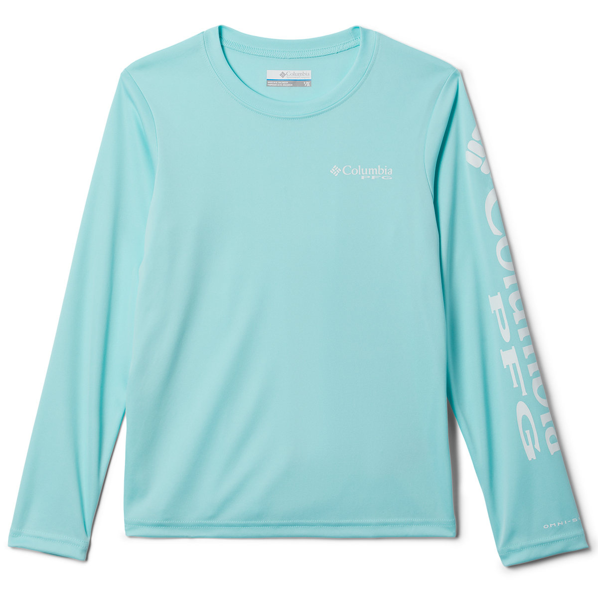 Columbia Girls' Pfg Tidal Long-Sleeve Tee - Size S