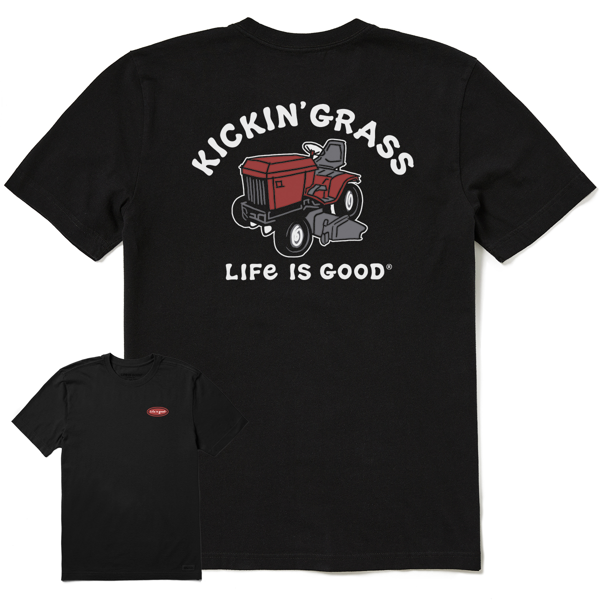 Life Is Good Men's Kicking Grass Short-Sleeve Crusher-Lite Tee