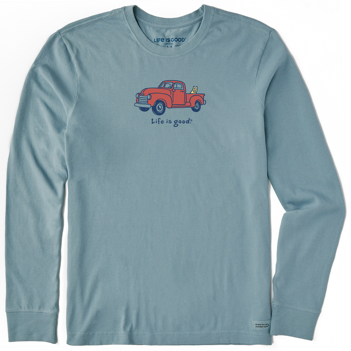 Life Is Good Men's Rocket Truck Long-Sleeve Crusher-Lite Tee