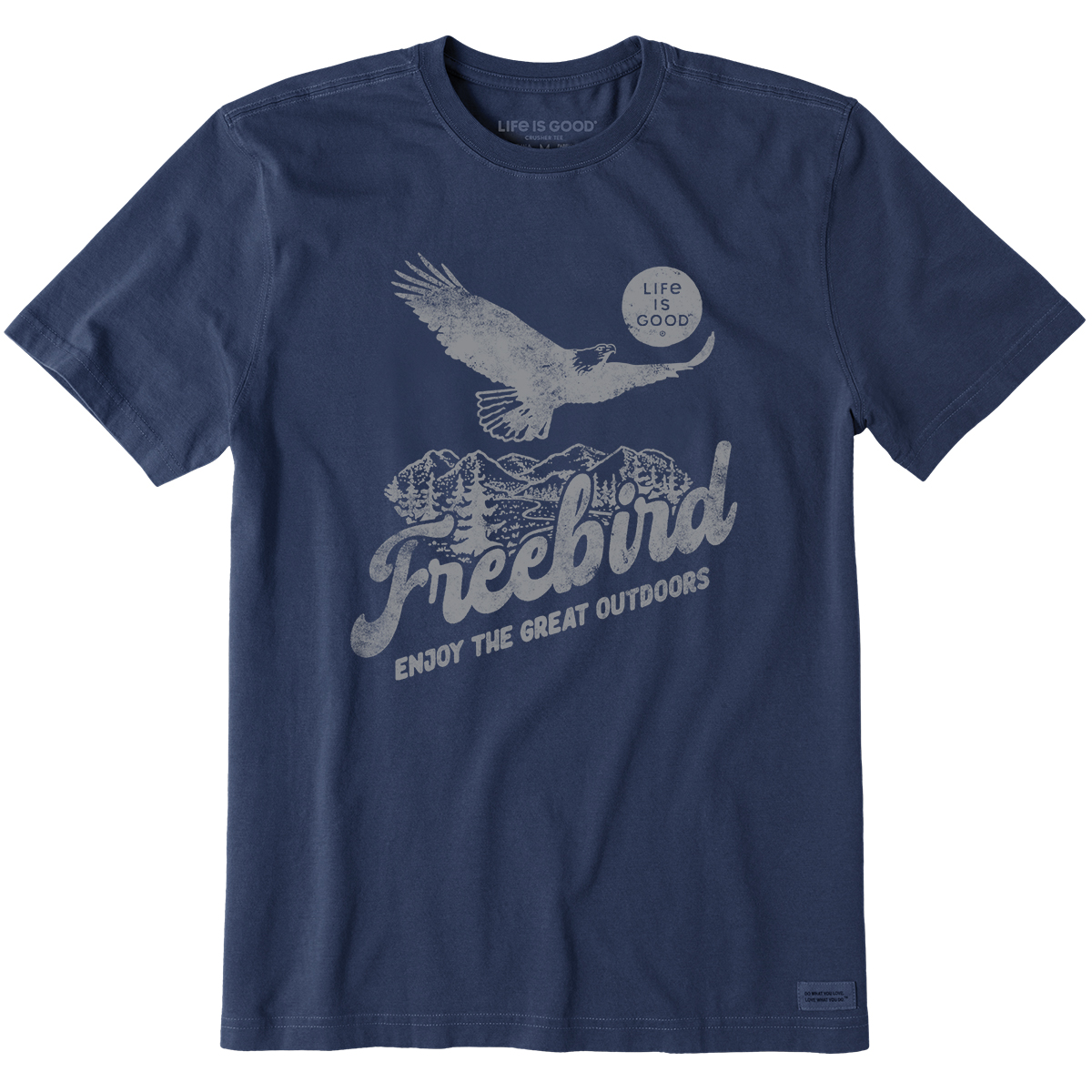 Life Is Good Men's Bald Eagle Freebird Short-Sleeve Tee