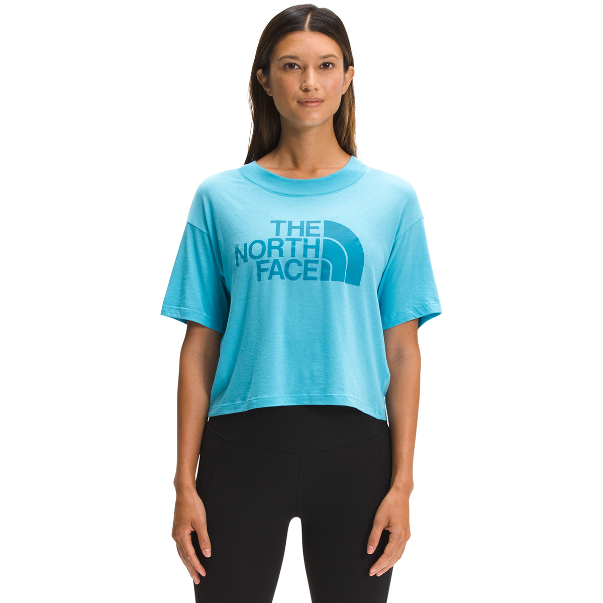 The North Face Women's Short-Sleeve Half Dome Cropped Tee - Size L